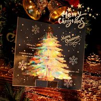 Christmas Cards Solid Christmas Tree Advanced Feel Diy Handmade Gift 2023 Christmas Christmas Card Little Cards