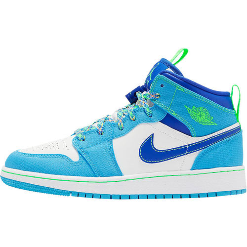 Nike/耐克正品AIR JORDAN 1 MID SE GS AJ1大童篮球鞋DA8010-400-图3