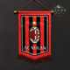 AC Milan Serie A football team exchanges flags
