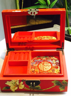 冲钻漆器*扬州漆器*厂家直销*漆器首饰盒*红山芙蓉