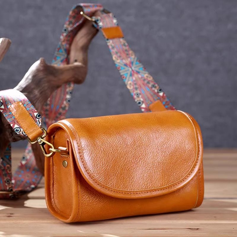 斐格真皮女包牛皮小方包2024新款复古小包休闲百搭软皮单肩斜挎包,淘宝优惠券,粉丝福利购,淘宝优惠卷