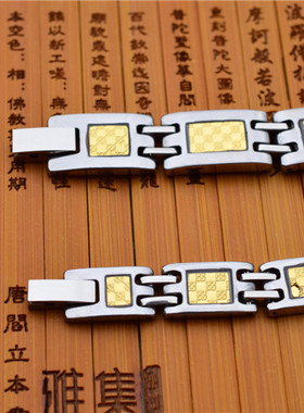 霸气男士钛钢手链女款