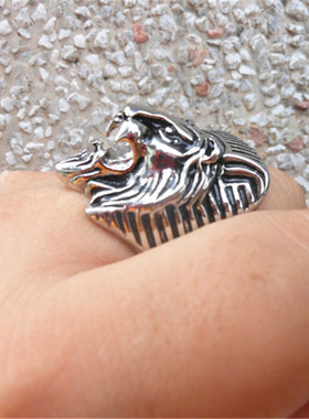 狮子王防身戒指男士单身戒霸气