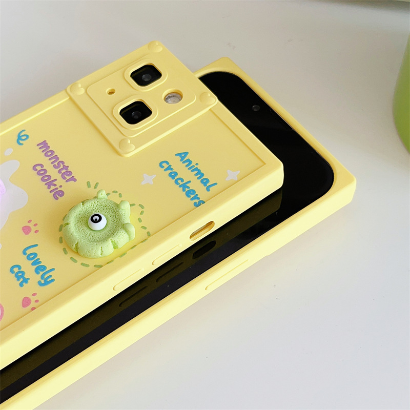 1413promax创意立体饼干动物iphone12/11硅胶x防摔xr女xs软手机壳 - 图2