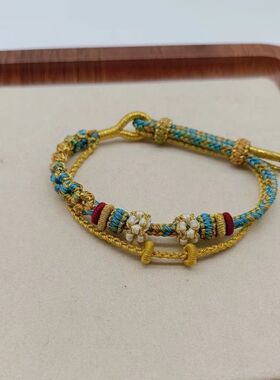 千里纯手工江山桃花半成品手链礼物手工编织