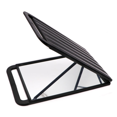 发廊双面镜子美发后视镜理发店折叠手拿专用镜子化妆盘发后背镜 - 图3