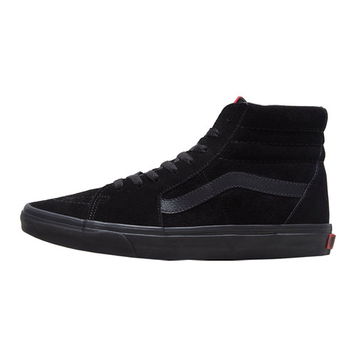 VANS经典款黑武士 纯翻毛皮高帮SK8-Hi纯黑男鞋女板鞋VN000D5IBKA - 图3