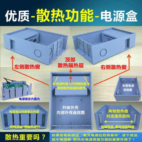 监控电源12V2A 防水盒一体 海康大华摄像机通用电源 AN.S.BO直销 - 图0