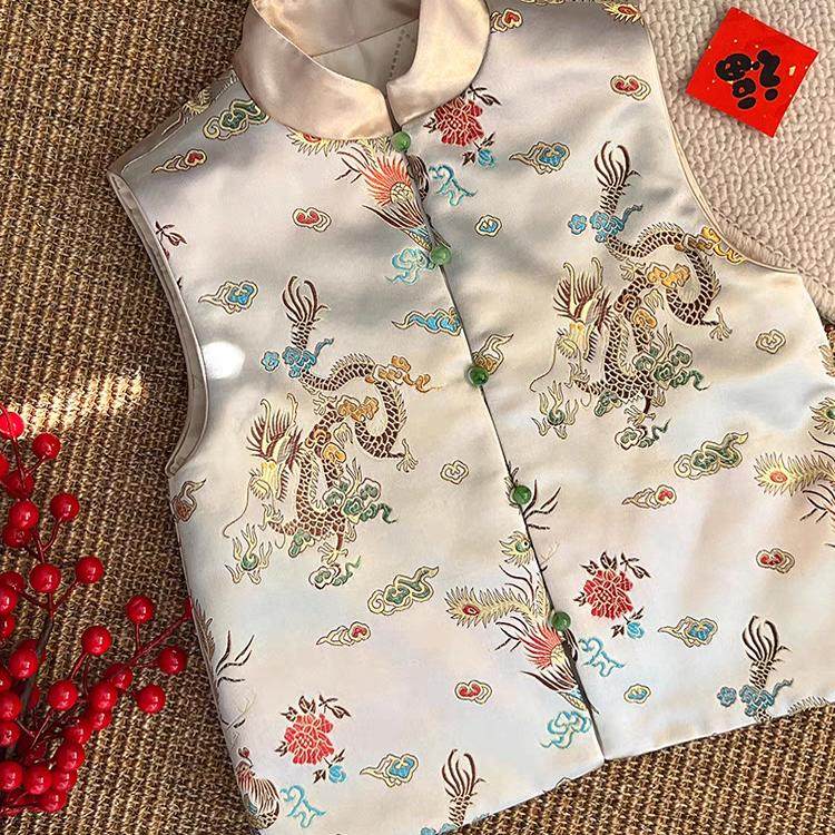 送教程203男女通用儿童中式唐装坎肩马甲背心拜年服装裁剪图纸样,淘宝优惠券,粉丝福利购,淘宝优惠卷