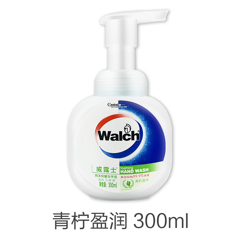 Walch/威露士泡沫洗手液经典青柠盈润倍护滋润有效抑菌99.9%300ml-图0