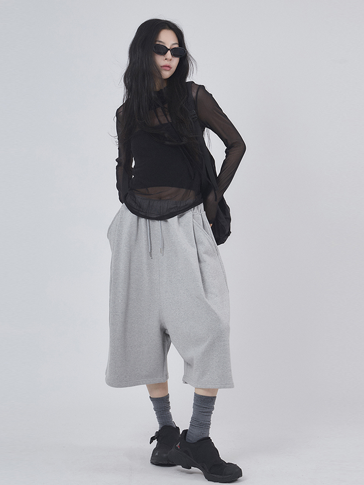 韩代Raucohouse Easygoing bermuda pintuck half sweatpants 裤 - 图2