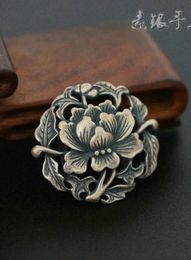 手工坊纯银蝴蝶翩跹吊坠