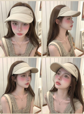 空顶帽女夏季休闲户外防晒帽