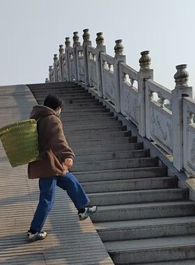 竹编手工背篓农家菜筐竹编筐云贵四川传统手工家用编织竹篓背兜