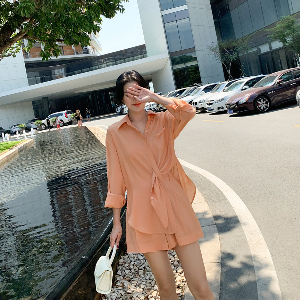 mc曼妙时光薄款防晒夏设计感衬衫 MC STUDIO 品质女装时尚套装