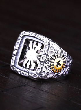 新S925纯银戒指空托方形镶嵌戒托