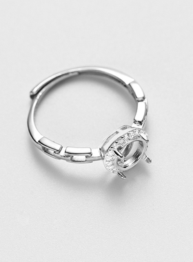 圆珠蜜蜡925纯银玉石女戒子翡翠