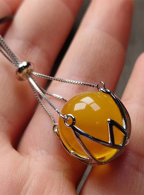 S925纯银吊坠空托镶嵌diy配件托