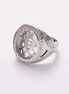 S925纯银戒指空托手工镶嵌