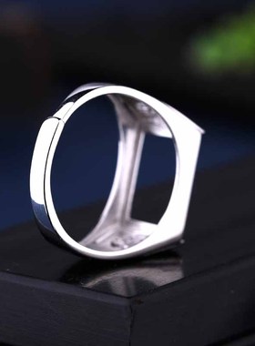 戒指托男女s925银戒指方10*13