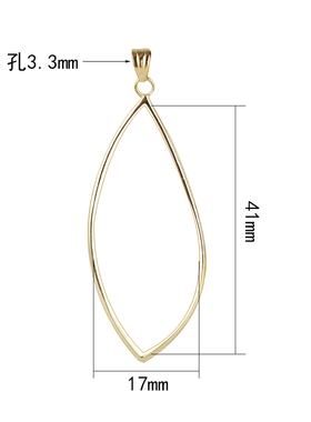 铂银满楼925银镶嵌吊坠空托翡翠