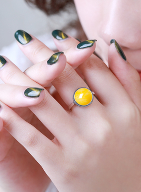 S925纯银材质戒指空托镶嵌戒面女