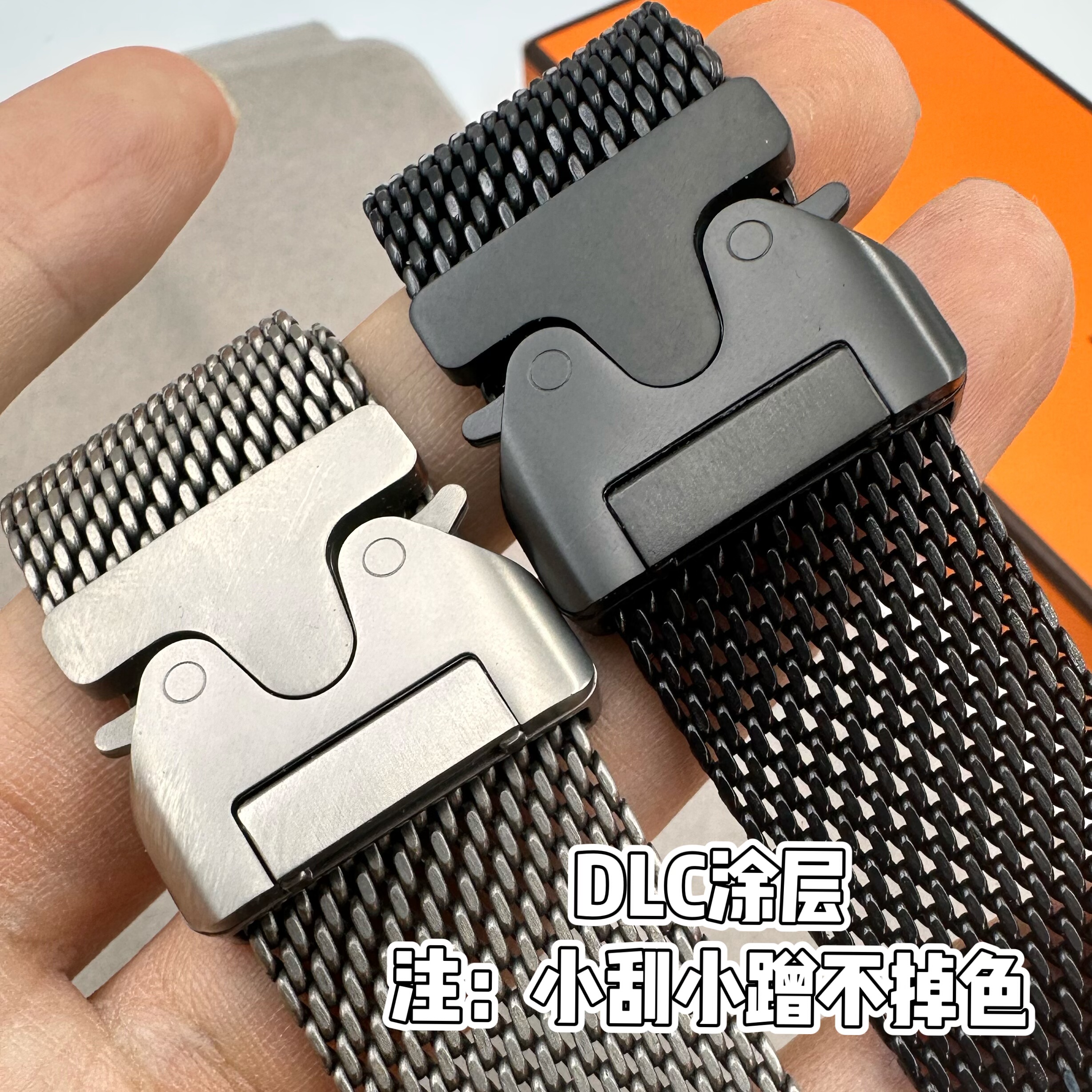 苹果手表新款钛表带s10/ultra2男款金属表带米兰尼斯表带49mm表带 - 图0