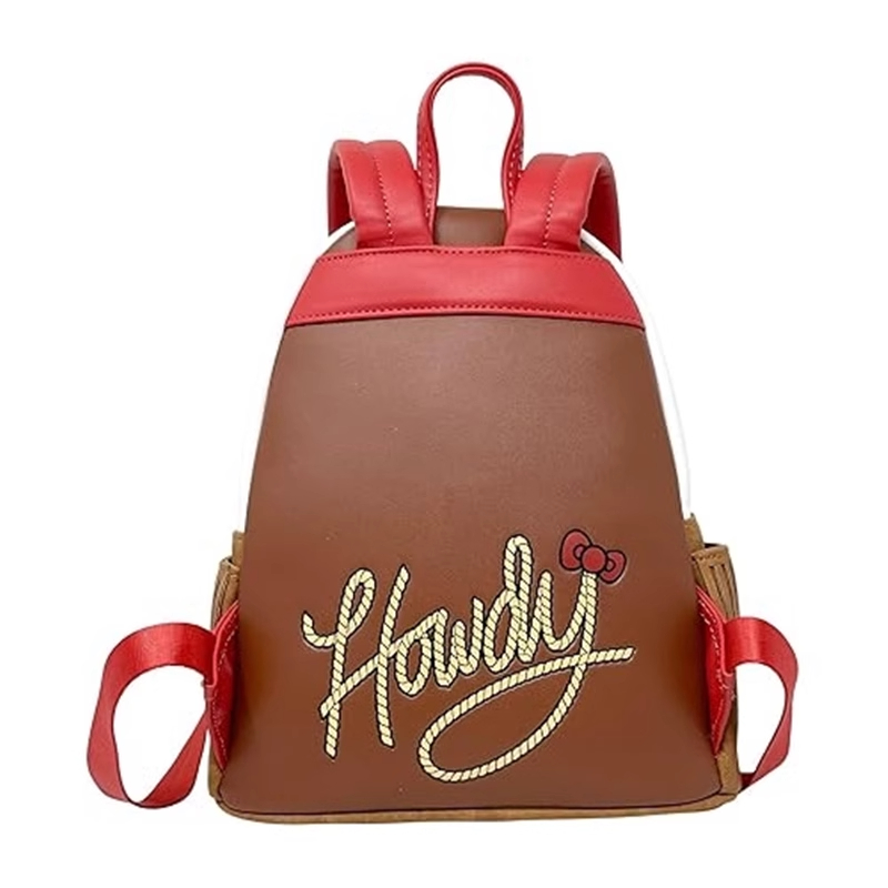 Sanrio Hello Kitty凯蒂猫西部牛仔女式三丽欧双肩背包 - 图2