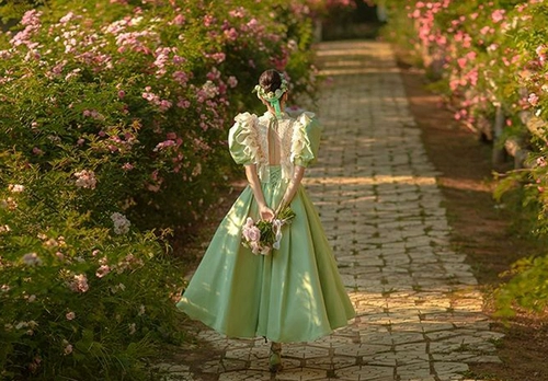 Топ без лямок для влюбленных, кружевное свадебное платье, французский стиль, рукава фонарики