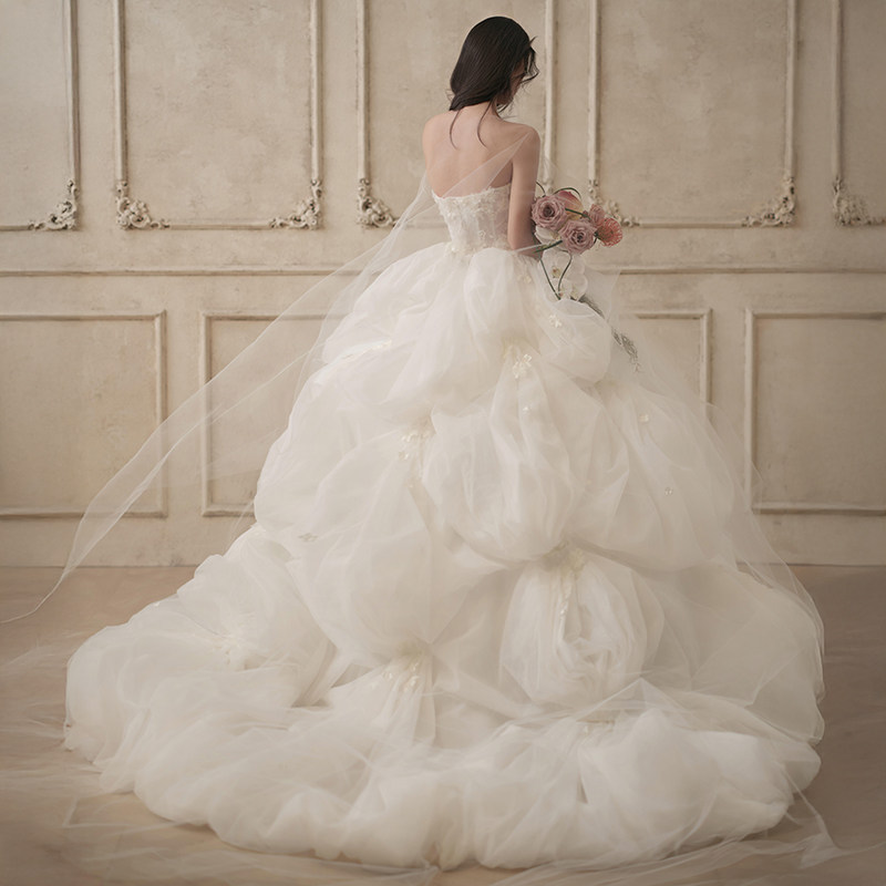 影楼拍照主题服装情侣写真拍照摄影礼服外景旅拍白色梦幻花神婚纱,淘宝优惠券,粉丝福利购,淘宝优惠卷