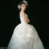Тематическая одежда для фотостудии, новинка 2025 года, платье для фотосессии для пары, свадебное платье с французским хвостом и цветком в помещении