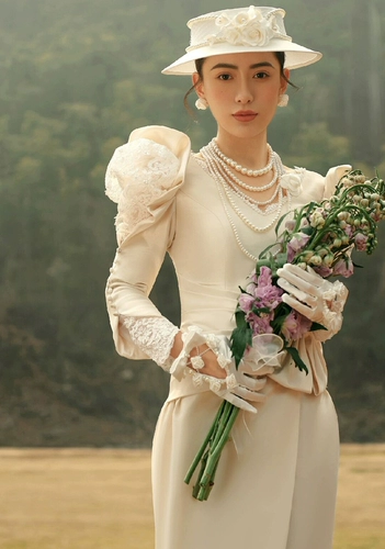 Новая киностудия тематическая одежда Hebenfeng французский ретро -ретро, ​​путешествовать, съемки фильма Пара фото свадьба длинное платье