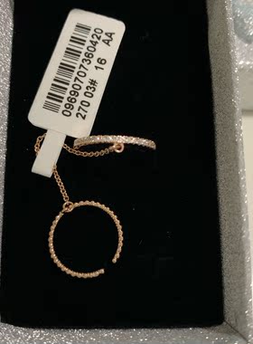 16号玫瑰金韩版时尚风女戒新品