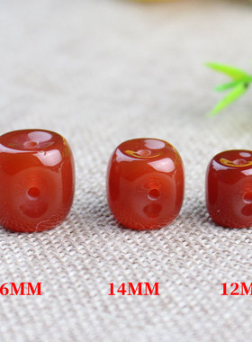 天然红玛瑙菩提手链三通佛头