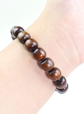 黑花梨木手串桶珠11*12MM新中式简约男女款手饰木质文玩手链盘串