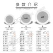 2寸75黑色吸顶喇叭160内定压适用华为蓝牙天花吊顶筒灯音响3寸125