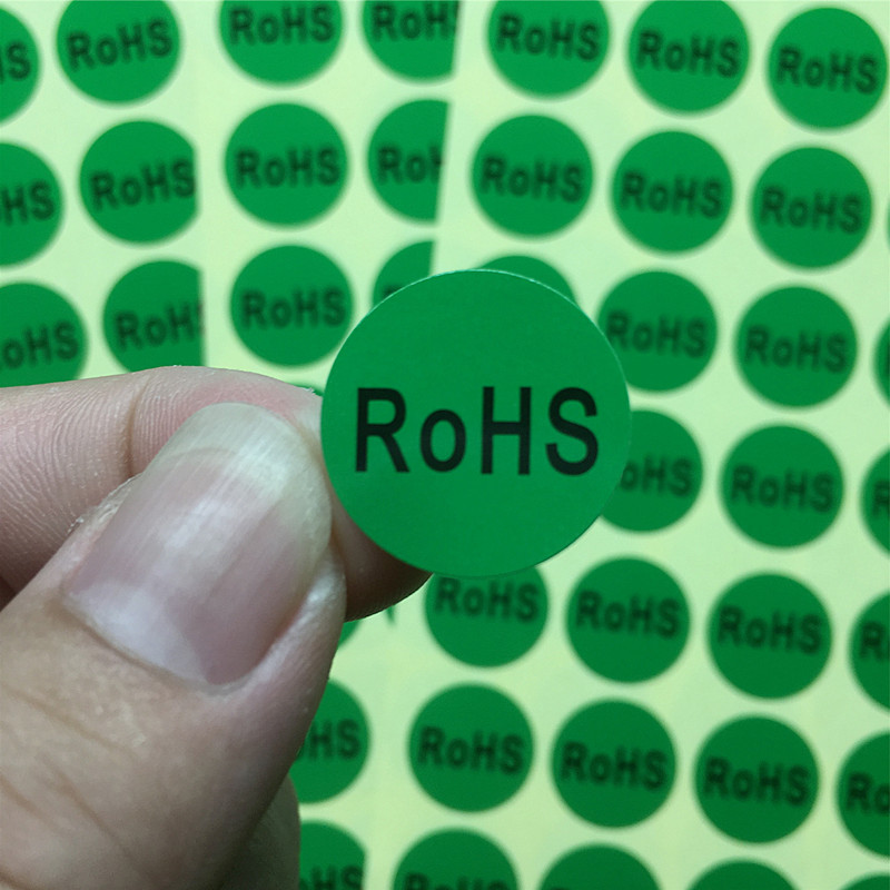 ROHS环保标签贴纸绿色环保不干胶欧洲标准rohs标签GP标签2包送1包 - 图0