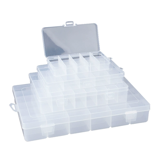 Многоподобная коробка для части Электронная компонента Пластиковая прозрачная компонентная коробка классификация сетка сетки аксессуары для хранения коробки инструментов