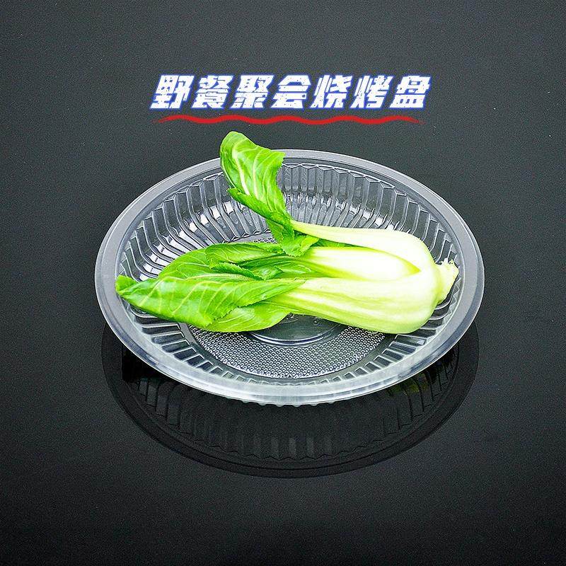 加硬一次性塑料盘子聚会聚餐水果菜盘加厚餐饮食品级商用烧烤碟子