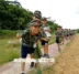 Trại hè cho trẻ em ngụy trang thể dục đào tạo áo thun ngắn tay cho người hâm mộ quân đội Học sinh quân sự đào tạo 07 trang phục trẻ em khô nhanh - Trang phục