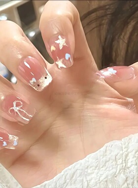 手绘爱心猫咪软萌少女可爱穿戴甲