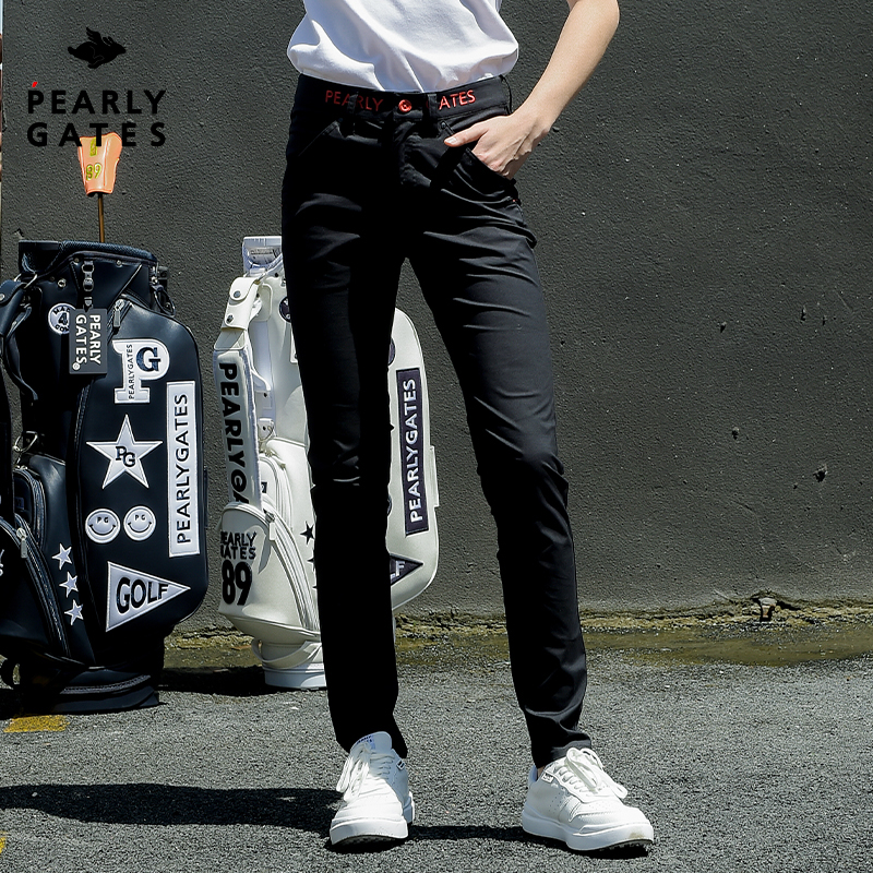 PEARLYGATES 高尔夫女士服饰PG长裤休闲运动高弹力修身款golf裤子