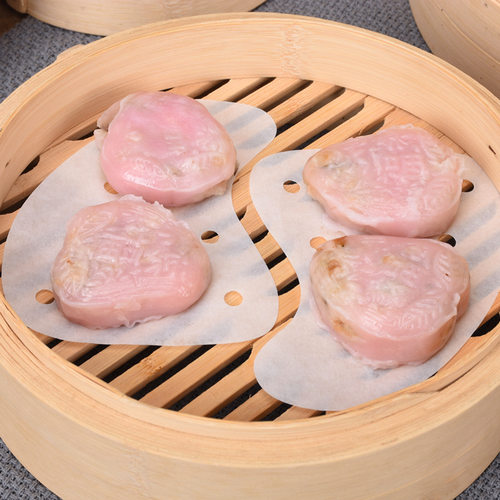臻膳红桃粿垫纸 桃形蒸笼纸 不粘红粿食品级 粿壳桃粿纸不粘纸垫 - 图1