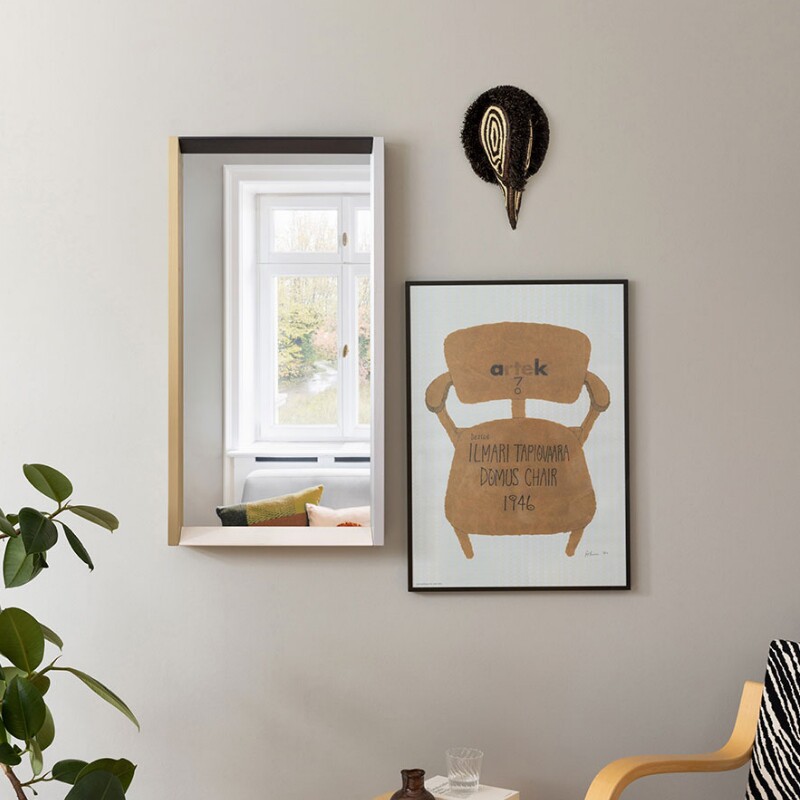 E2正品瑞士vitra Colour Frame Mirrors彩色木框镜穿衣镜子壁挂镜 - 图3