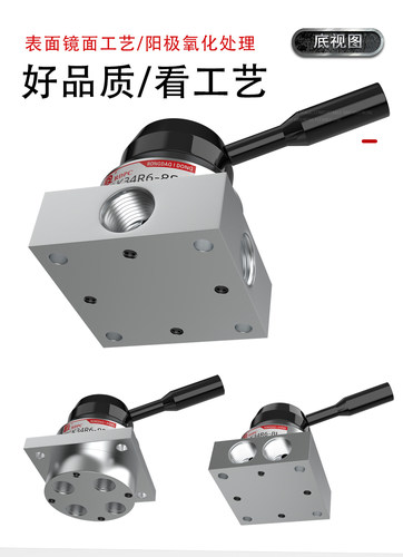 陶瓷耐磨型K34R6-8S手转阀K34R6-8D手动阀K34R6-8L三位四通—08 - 图1