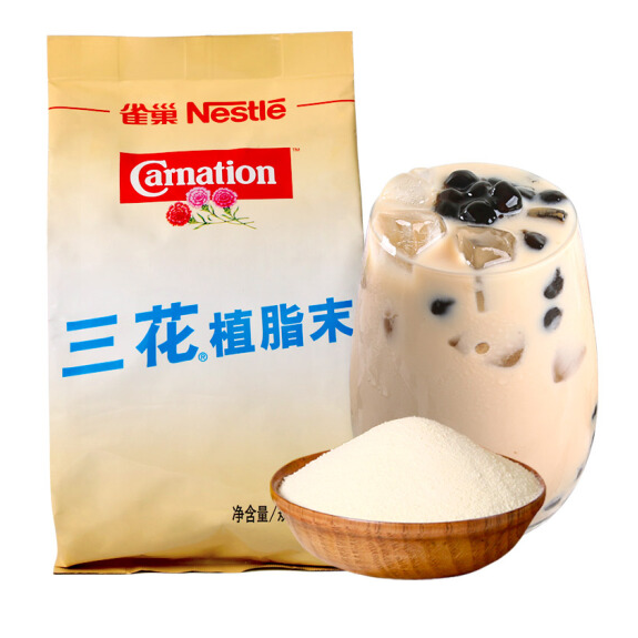 Nestle雀巢三花植脂末1000g袋装奶精粉咖啡伴侣奶茶商用奶精原料-图0