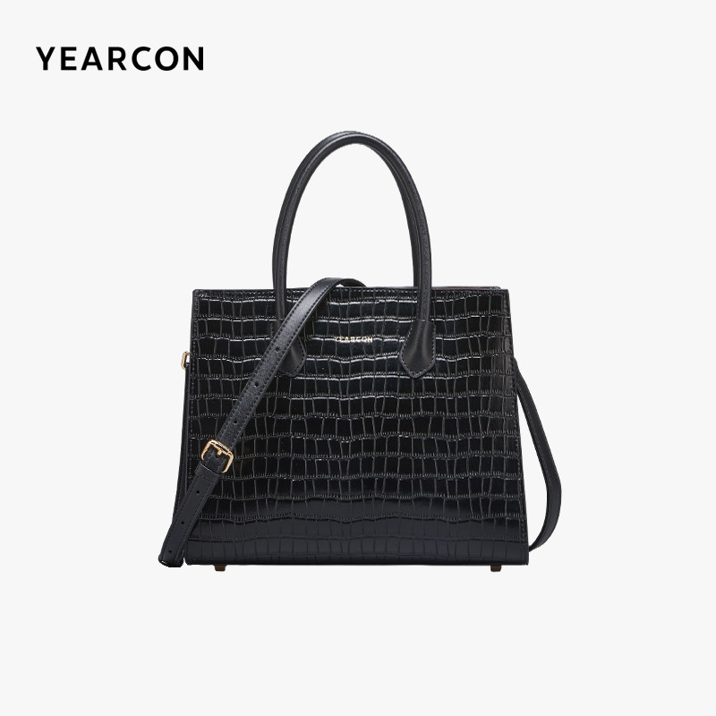 意尔康手提包2025新款女士包包牛皮质感大容量妈妈包时尚斜挎单肩,淘宝优惠券,粉丝福利购,淘宝优惠卷