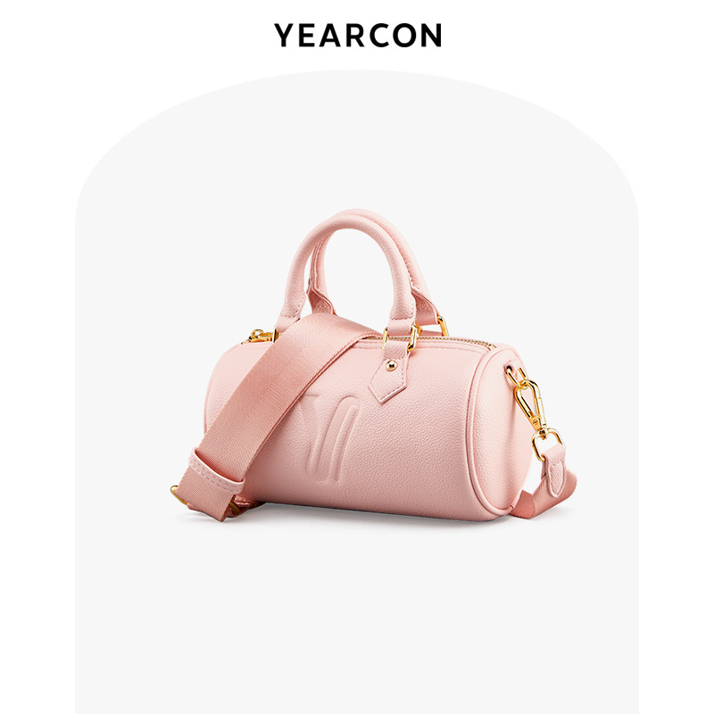 意尔康2021秋季新款小众感波士顿包 意尔康箱包女士包袋