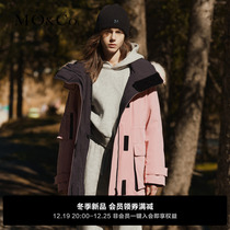 (90% duck suede x windproof waterproof) MOCO2023 winter new product detachable liner wool collar even hat down jacket