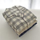 ຝ້າຍບໍລິສຸດແປງ plaid ຄູ່ຜົວເມຍເຄື່ອງນຸ່ງເຮືອນແບບຍີ່ປຸ່ນ
